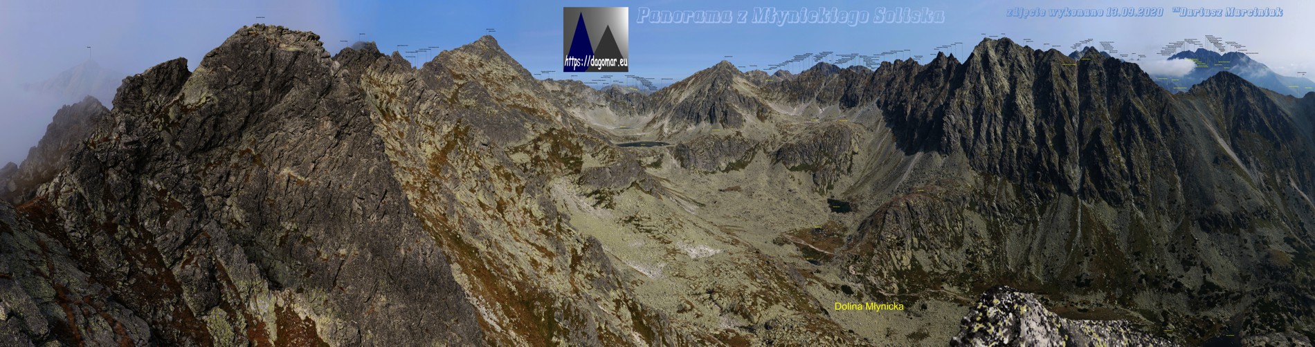 panorama z Młynickiego Soliska